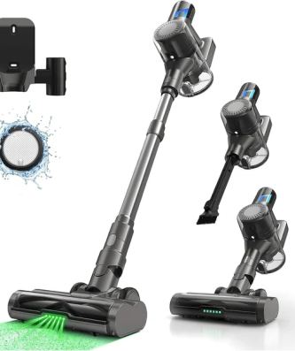 Aspirateur Balai sans Fil 4 en 1 420W gris noir Vendos85