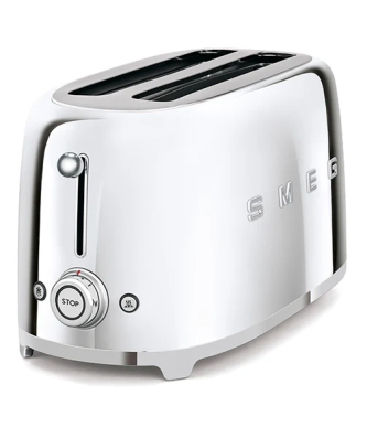 Grille pain 4 tranches 1500 W TSF02SSEU chromé Smeg