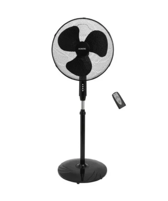 Oceanic Ventilateur De Pied - 45 W - ø 44 Cm - 3 Vitesses - Oscillant - Inclinable - Noir Oceanic