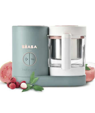 Beaba, Babycook Neo, Robot Bebe 4 En 1, Cuiseur, Mixeur, Made In France - Eucalyptus Beaba