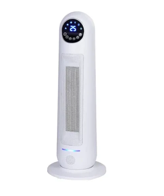 chauffage soufflant colonne avec oscillation et minuterie 8H 2200W blanc noir Vendos85