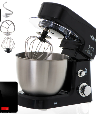 Robot Pâtissier Boulangerie Cuisine Ménager Multifonction Bol 3,5L 1200 Noir MS4217B