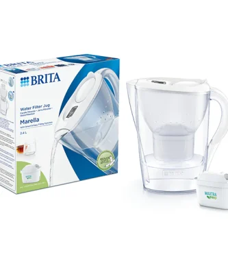 Carafe filtrante Marella blanche 2,4 L et filtre Maxtra Pro Brita france