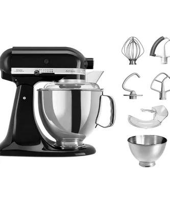 Robot artisan noir 5KSM175PS avec accessoires supplémentaires Kitchenaid