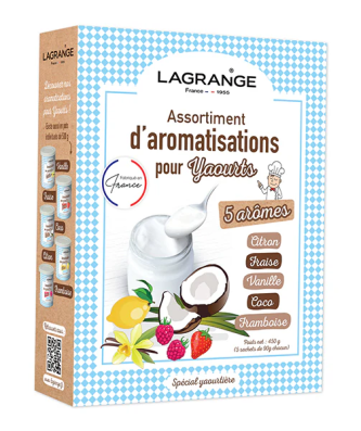 Assortiment de 5 arômes pour yaourt 425 g Lagrange