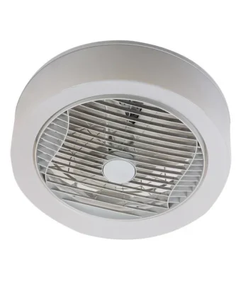 Air-light Crown - Ventilateur De Plafond Blanc ø40cm 95w Avec Couronne D'éclairage Led Farelek
