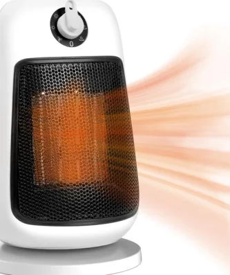 Radiateur Soufflant Oscillant à 90° 1500W blanc Vendos85