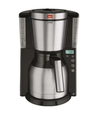 Melitta 1011-16 Cafetiere Filtre Programmable Avec Verseuse Isotherme Look Iv Therm Timer - Noir Melitta