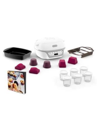 Kd812110 Cake Factory Delices Silver Appareil A Gateau, 5 Programmes Auto + Mode Manuel, Accessoires, Application Dediee Tefal