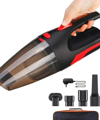 Aspirateur de table sans fil rechargeable 5000PA rouge noir Vendos85