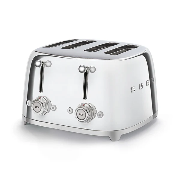 Toaster 4 fentes 2000 W TSF03SSEU chromé Smeg
