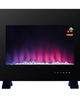 Cheminée électrique 2kW avec lumière d'ambiance Purline