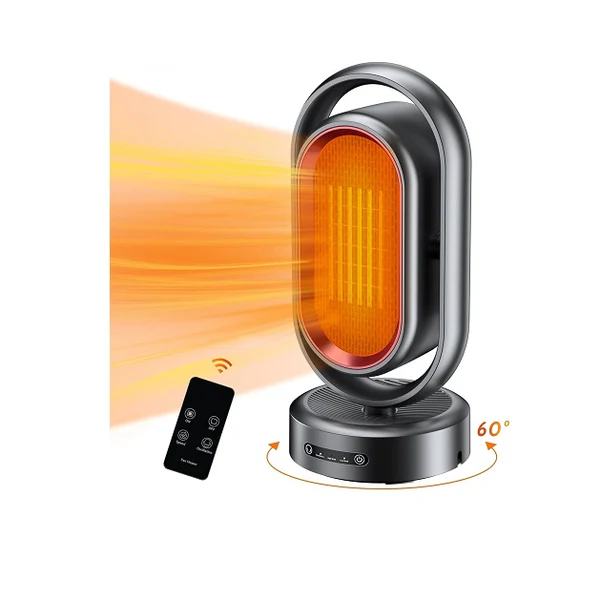 Chauffage D appoint Soufflant 2000W avec Télécommande noir Vendos85