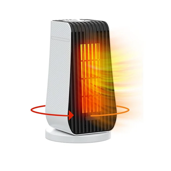 Chauffage de Salle De Bain Soufflant 1200W PTC blanc Vendos85