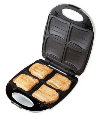 Appareil 4 gaufres et croque-monsieurs 1200 W DO9046C Domo