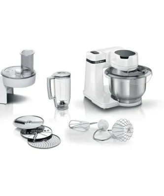 Robot Patissier Compact Et Multifonction Kitchen Machine Serie 2 - 700w - 3,8l - Blanc Bosch