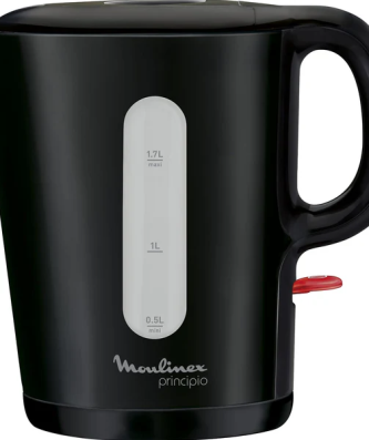 bouilloire électrique de 1,7L sans fil 2400W noir Moulinex
