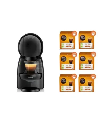 Yy4511fd Machine Expresso Nescafe Dolce Gusto Piccolo Xs Gris + 6 Boites De Capsules Nescafe Dolce Gusto Bio Peru Krups