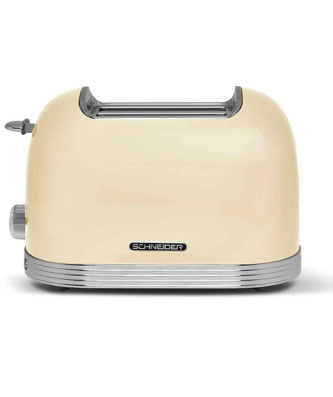 Grille-pain 2 fentes 815 W SCT02CR crème Schneider