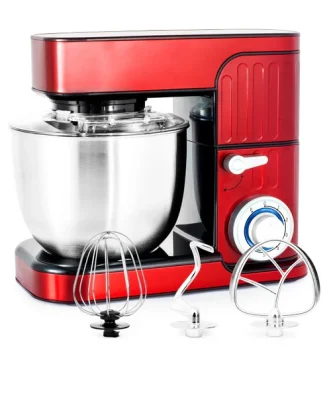 Robot pétrin inox avec mouvement planétaire ANTARA rouge Kitchencook