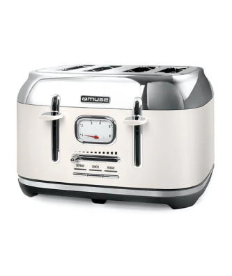 Toaster 1800w 4 Tranches Reglage Et Indicateur Brunissemlent Creme Inox - Ms131sc Muse