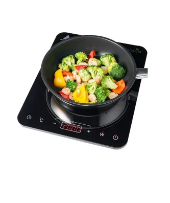 Plaque de cuisson à induction en verre cristal 2000W noir Vendos85