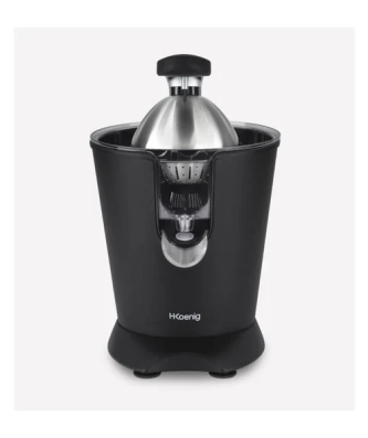 Presse Agrumes - Hkoenig - Agr82 - Electrique - 160 W - Appareil Silencieux - Noir Mat Et Acier Inoxydable Hkoenig