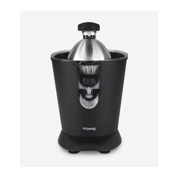 Presse Agrumes - Hkoenig - Agr82 - Electrique - 160 W - Appareil Silencieux - Noir Mat Et Acier Inoxydable Hkoenig
