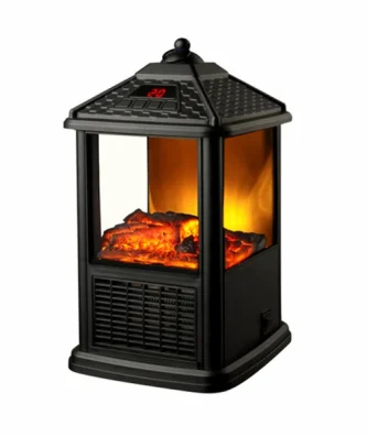 Lanterne électrique 1000 W en acier noir Purline