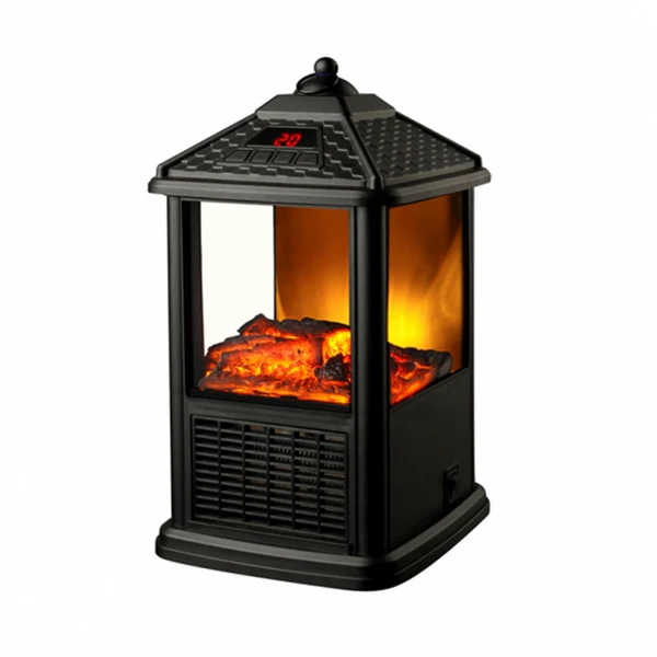 Lanterne électrique 1000 W en acier noir Purline