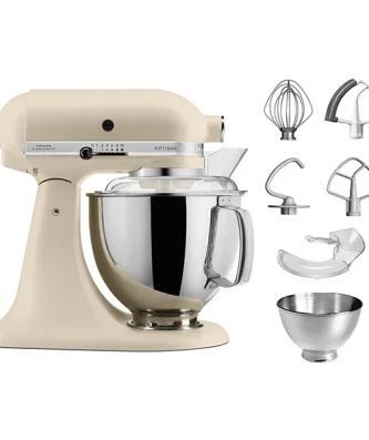 Robot artisan crème 5KSM175PS avec accessoires supplémentaires Kitchenaid