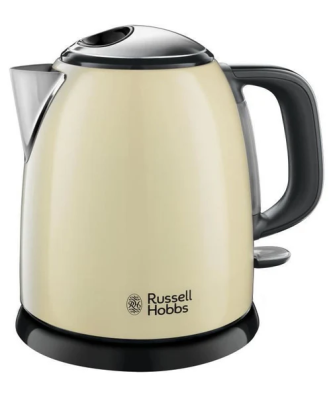 Russel Hobbs 24994-70 Bouilloire Compacte Colours Plus Capacite 1 L Filtre Anti-calcaire Amovible Lavable - Creme Russell Hobbs