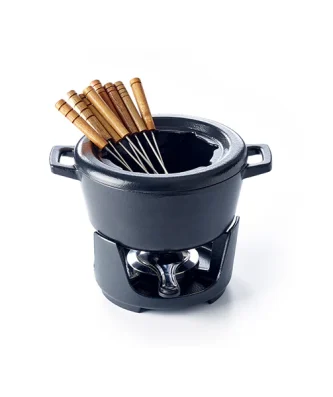 Service à fondue en fonte émaillée 8 personnes Nori 2 L noir Beka