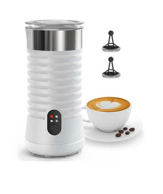 Mousseur à lait électrique 4 en 1 pour mousse de lait chaude et froide blanc Vendos85