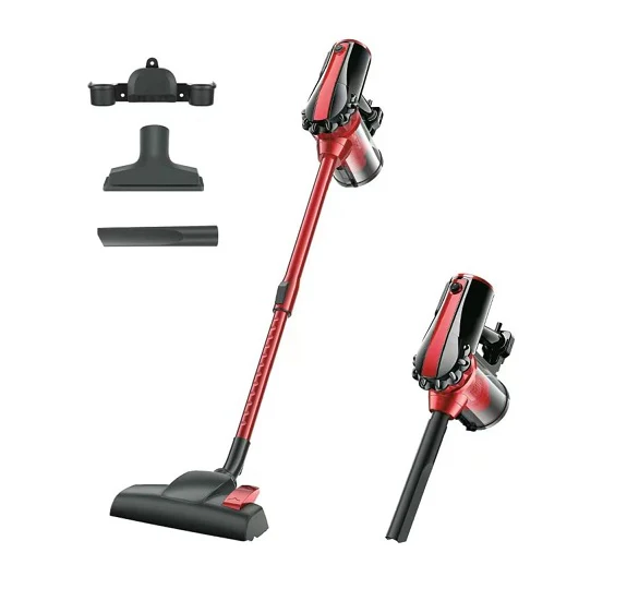 Aspirateur Balai Filaire 3 en 1 500W rouge noir Vendos85