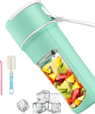 Blender électrique portable Smoothie 0,34L 55W avec Type-C rechargeable vert Vendos85