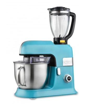 Robot pétrin avec blender en verre et accessoires en teflon EXPERTXL bleu Kitchencook