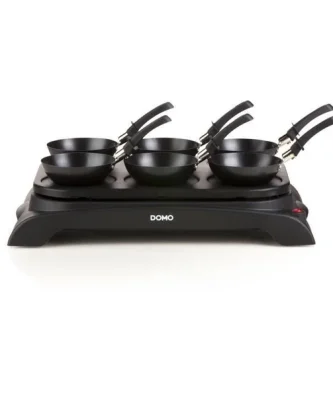Crêpière + Wok 6 Personnes 1000w Noir Do8710w Domo