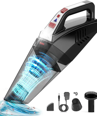 Aspirateur de table sans fil rechargeable 9000PA gris noir Vendos85