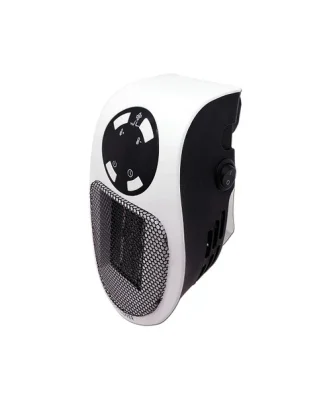 mini chauffage avec thermostat réglable 400W blanc noir Vendos85