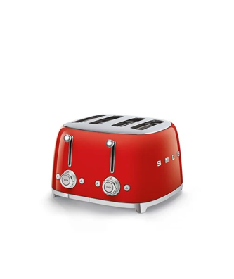 Toaster 4 fentes rouge 2000 W TSF03RDEU Smeg