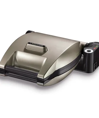 Gaufrier électrique Premium Gaufres® TAUPE 2 plaques (gaufres et croque-monsieur) + pique Lagrange