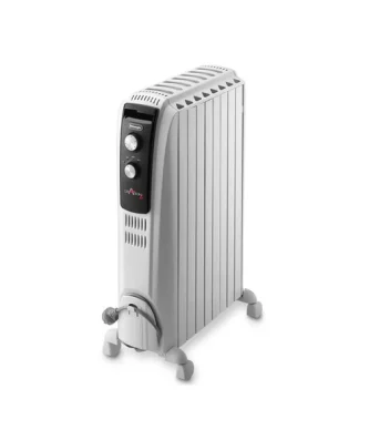 Radiateur Bain D'huile - Dragon 4 - 2000 W - 8 éléments - Blanc - Trd40820 Delonghi