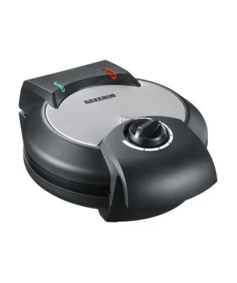 Gaufrier, Noir/inox Brossé, Thermostat 1200 W - 2103 Severin