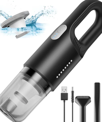 Aspirateur de table sans fil rechargeable 7500PA noir Vendos85