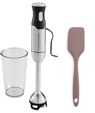 Lot mixeur plongeant et spatule en silicone 27 cm Mathon