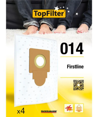 Lot de 4 sacs aspirateur pour Firstline Premium TopFilter