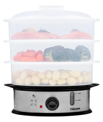 Cuiseur vapeur électrique 3 niveaux 1200 W VS-3914 Tristar