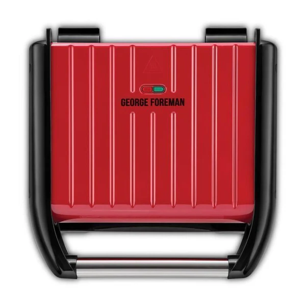 George Foreman 25040-56 Grill Barbecue Electrique 1650w Familial, Viande, Panini, Sandwich, Revetement Antiadhesif - Rouge George Foreman