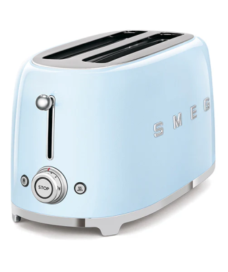 Grille-pain 4 tranches 1500 W TSF02PBEU bleu azur Smeg